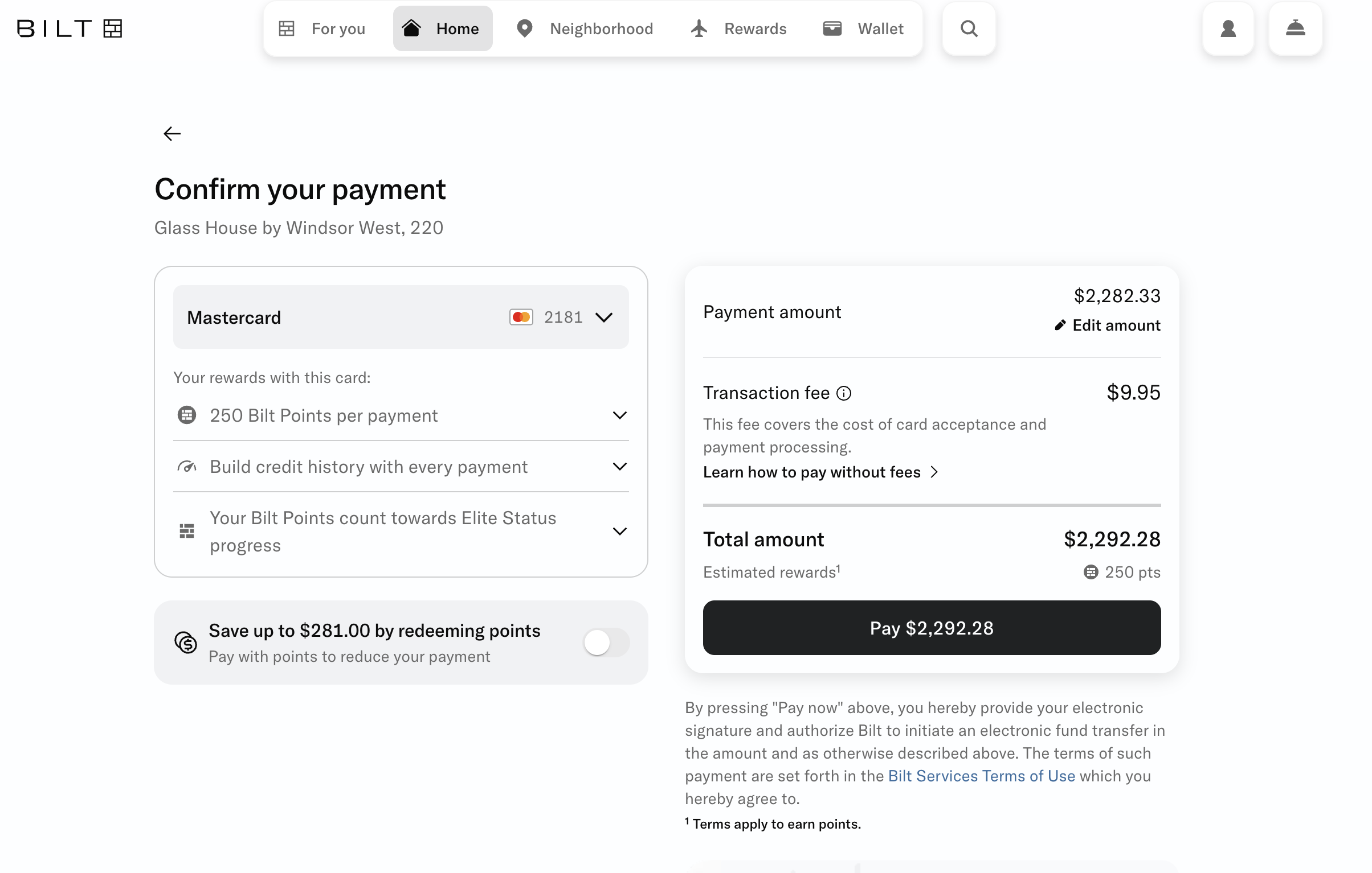 Make a rent payment – Bilt Rewards Support